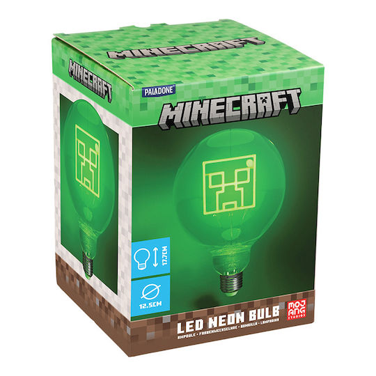Paladone Kids Decorative Lamp Minecraft Creeper Green 15x12.5x13cm