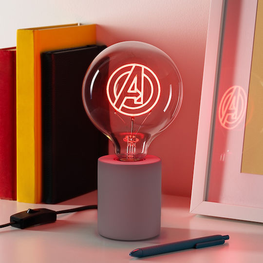 Paladone Παιδικό Διακοσμητικό Φωτιστικό Marvel Avengers Logo Λευκό 18x13x18εκ.