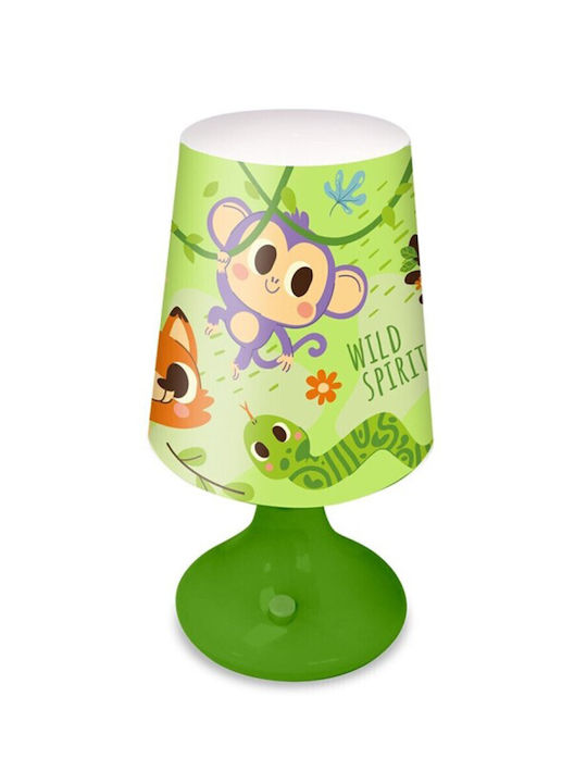 Kids Licensing Led Παιδικό Φωτιστικό Πορτατίφ Πράσινο 9εκ.