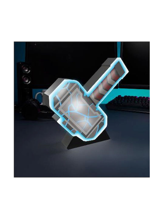 Paladone Kids Decorative Lamp Thors Hammer Gray 17x5x17εκ.