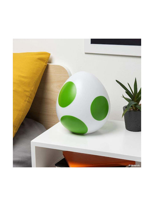 Paladone Lămpi De Masă Pentru Copii Decorațiune Luminoasă Super Mario Bros Ou Yoshi Verde 20 Cm