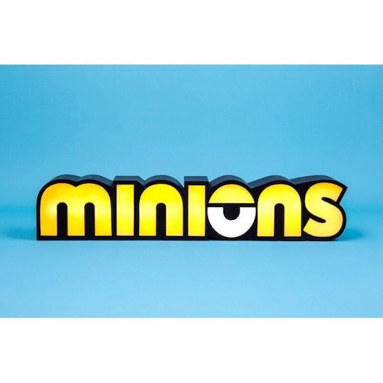 Fizz Creations Kinder Dekorative Lampe Minions Logo Gelb 30εκ.