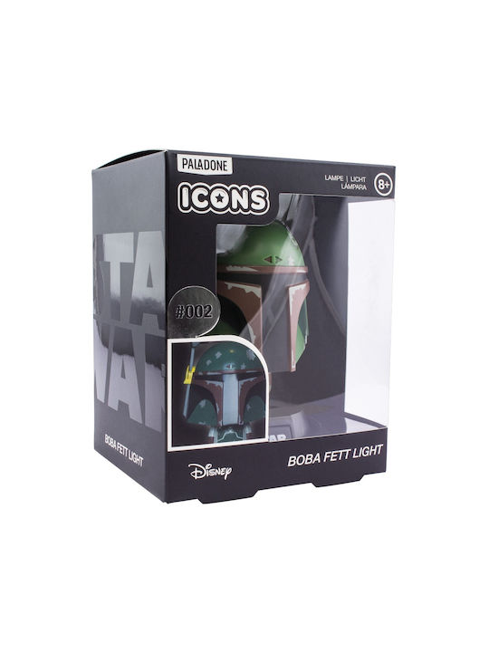 Paladone Детско Декоративно Осветление Boba Fett Icon Light Зелен 10εκ.