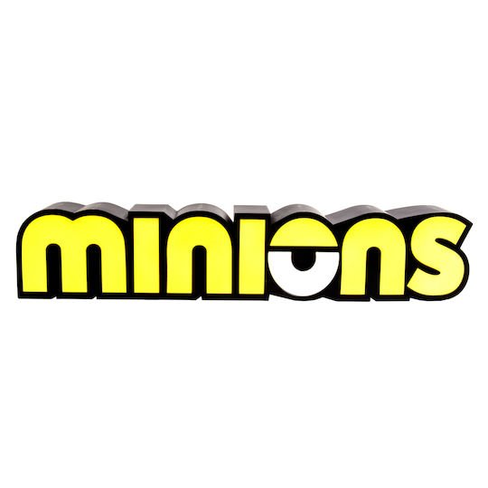 Fizz Creations Kinder Dekorative Lampe Minions Logo Gelb 30εκ.