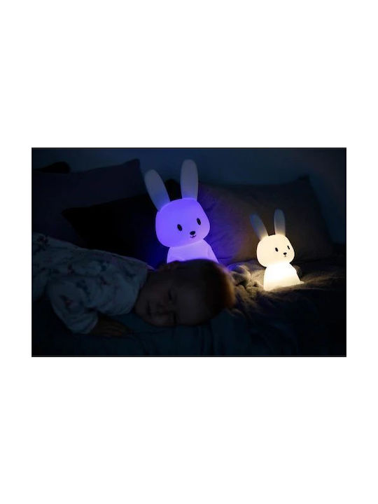 innoGio Led Παιδικό Διακοσμητικό Φωτιστικό Rabbit με Εναλλαγές Χρωματισμών Λευκό