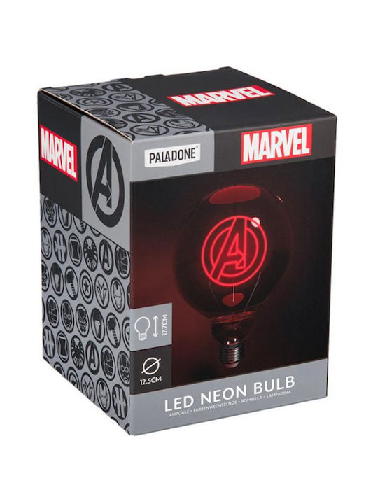 Paladone Led Παιδικό Διακοσμητικό Φωτιστικό Avengers Κόκκινο 15x12.5cm