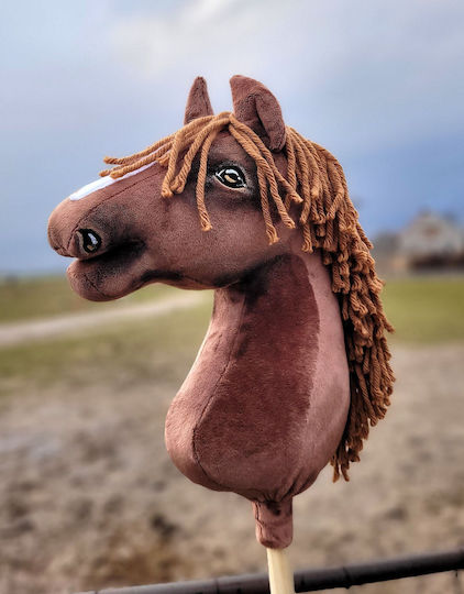 Hobby Horse Groß Premium Stockpferd Dunkel Kastanie A3