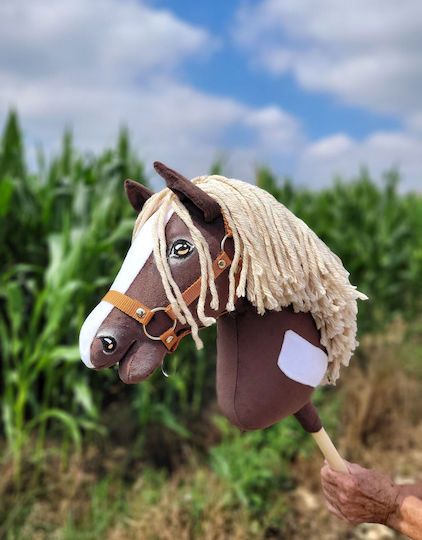 Hobby Horse Large Premium Stick Horse Western Iv Dark Bay Light Mane A3