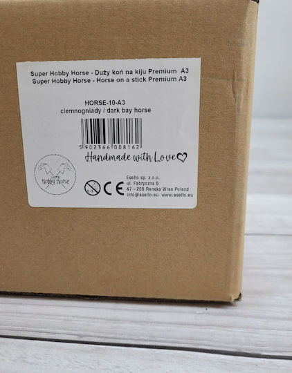 Premium Hobby Horse Großer Stockpferd Dunkelbraun A3