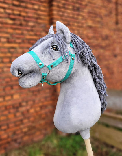 Premium Hobby Horse Large Stick Horse Gray Gray Mane A3