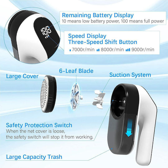 Usb Lint Remover Aparat de îndepărtat scame Alb