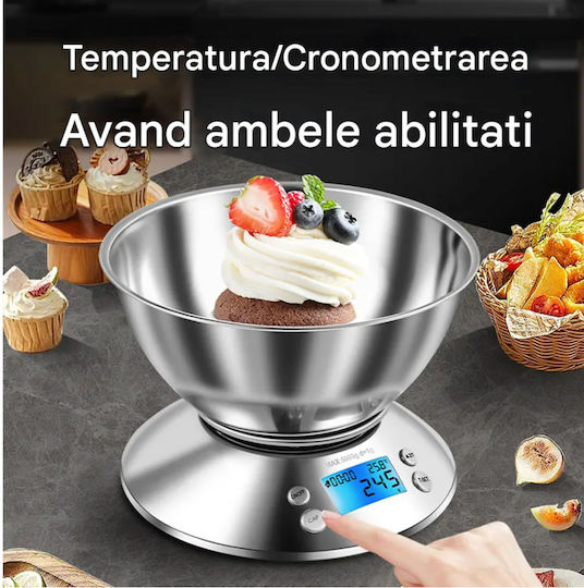 Digital Kitchen Scale 1gr/5kg Gray