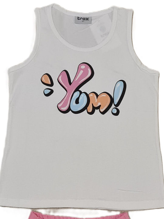 Kinder-Set mit Shorts Sommer 2Stück White