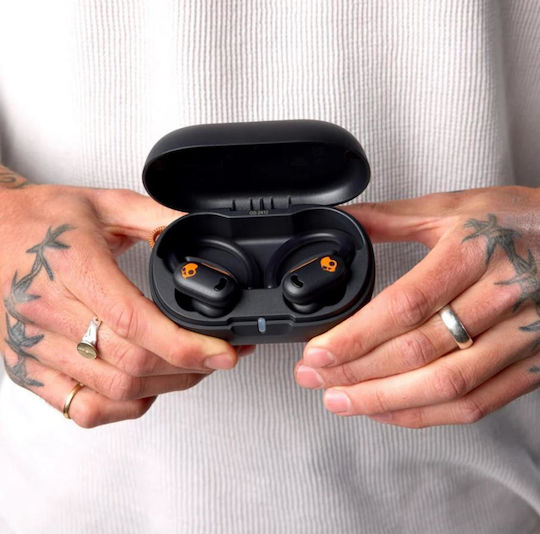 Skullcandy Push ANC Active In-ear Bluetooth Handsfree Ακουστικά με Αντοχή στον Ιδρώτα και Θήκη Φόρτισης Μαύρα