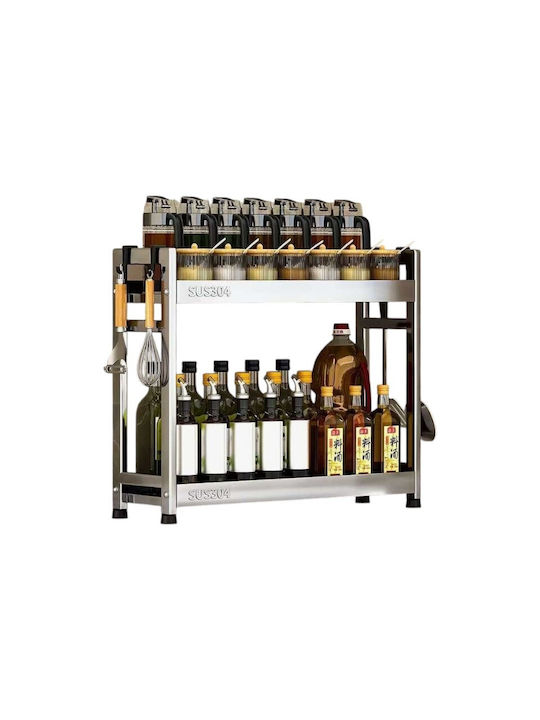 Suport De Masă Inox 40x41x132cm Argintiu