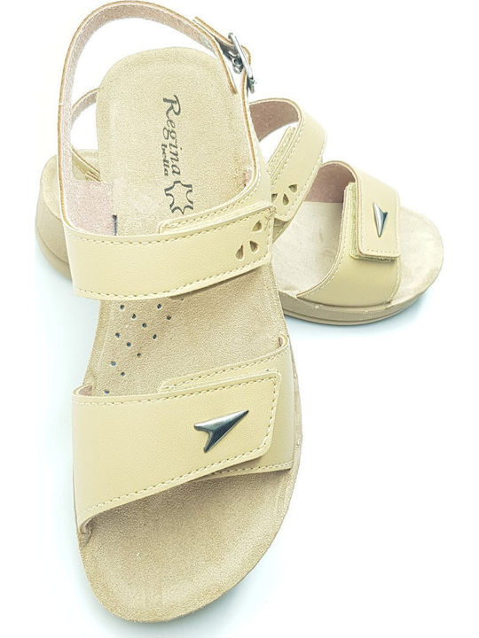 Women's Flat Sandals Anatomic in Beige Color