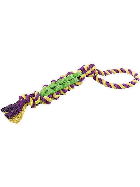 Ferplast Dog Toy Pa 6420 40 X 4 X 4 Cm Mixed Color Durable Cotton Rubber Handle