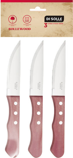 GTSA Sollewood Messer Steak aus Rostfreiem Stahl 11,8cm 3 Stück