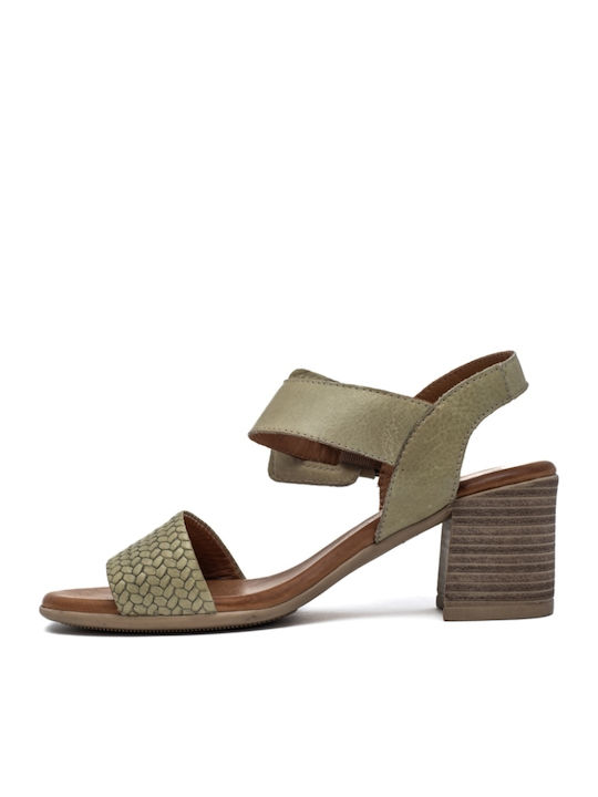 Leather Sandals Anatomic Green