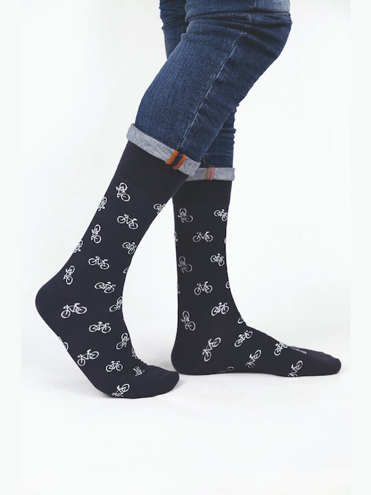 Soma Socks Bărbați Șosete cu Model Dark Blue 1Pachet