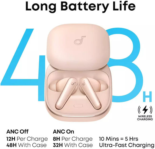 Soundcore by Anker Liberty 5 In ear Bluetooth хендсфри Слушалки с Устойчивост на Пот и Кутийка за Зареждане Розов