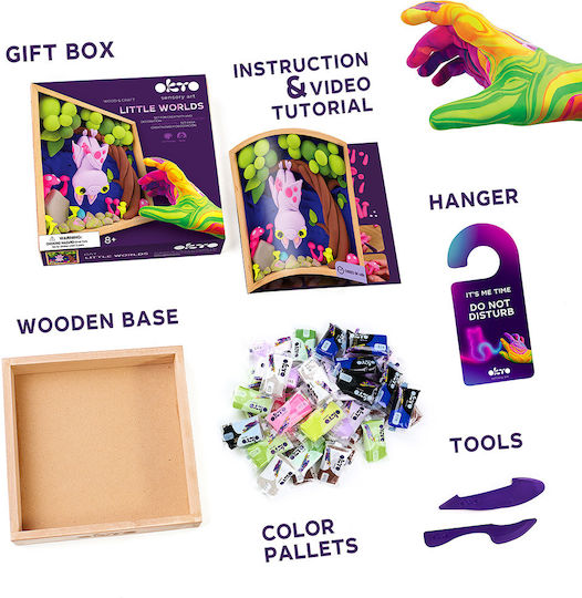 Diy Kreatives Modelliermasse Bau-Set Wood & Craft Little Worlds Fledermaus