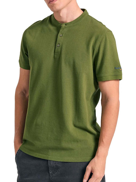Short Sleeve Khaki Blouse