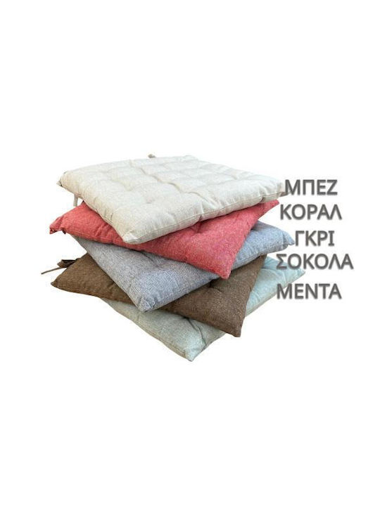 Linea Home Kariert Leinen Sand 100x100cm
