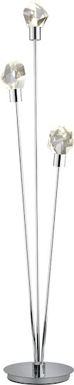 Trio Lighting Verano Floor Lamp Silver