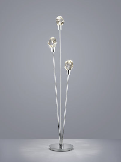Trio Lighting Verano Floor Lamp Silver