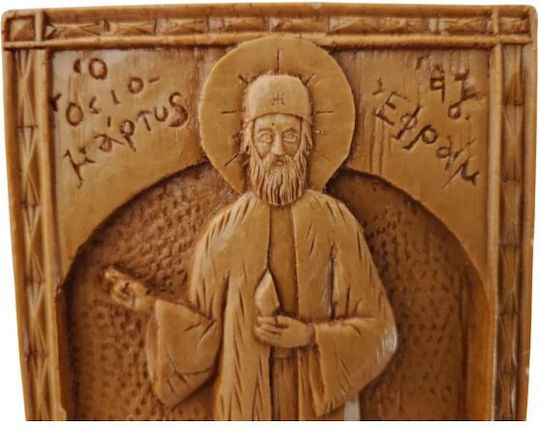 Monastiraki Wachs Heiligenikone St. Efraim 14x9,5 cm