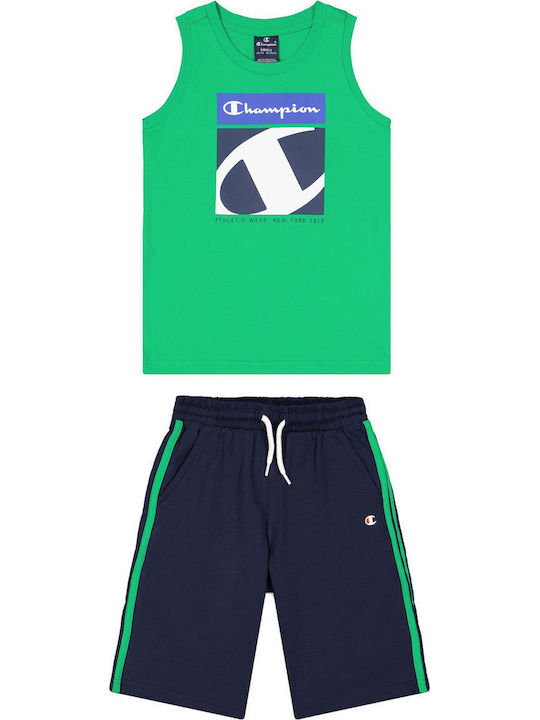 Kids' Set with Shorts Summer 2pcs Green