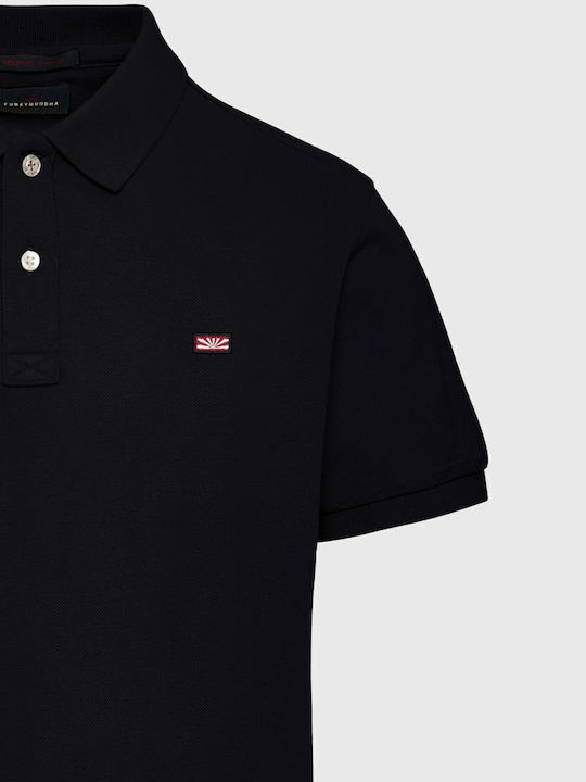 Polo Short Sleeve Black Blouse