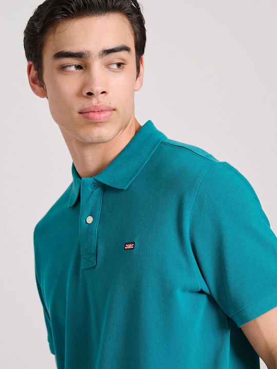 Polo Short Sleeve Blouse teal