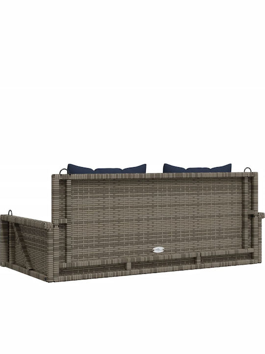 Rattan Swing Gray L119xW56xH48cm