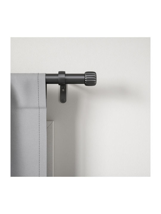 Umbra Extendable Metallic Curtain Pole Cleo Single Φ2.5mm 91-168cm Black Checkmate
