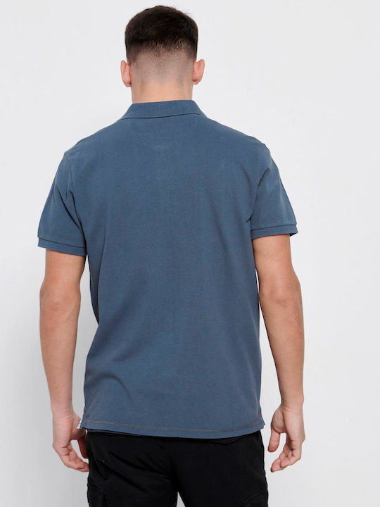 Polo T-shirt Blue Coral FBM007-001-11-BLUE-CORAL
