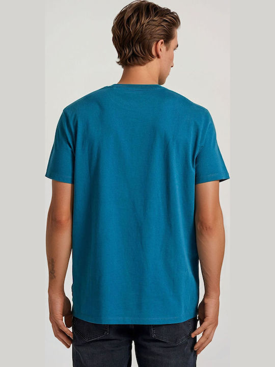 Funky Buddha T-shirt Πετρόλ Funky Buddha T-shirt Πετρόλ