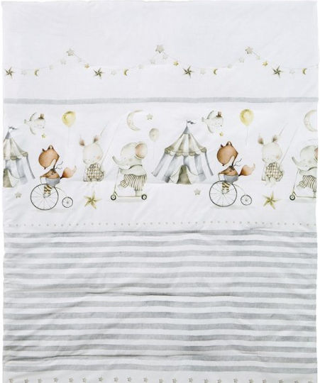 Nima Бебешка кувертюра Памук Beige, Grey 100x140см
