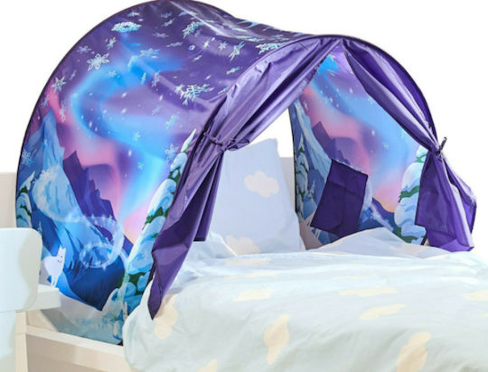 Kids Bed Tunnel Winter Wonderland Purple 230cm