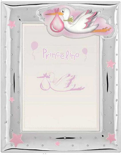 Prince Silvero Silver Photo Frame Stork 13x18cm