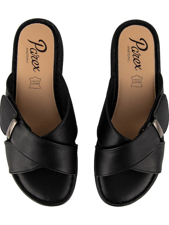 Women's Flat Sandals in Black Color