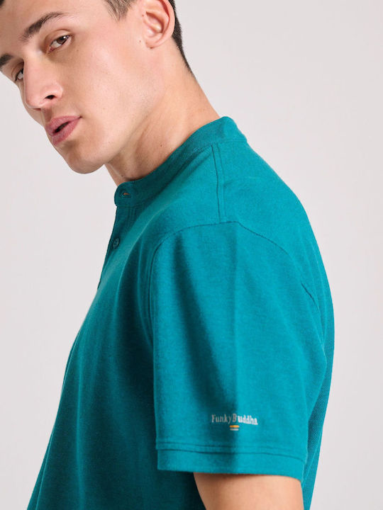 Short Sleeve Teal Mel Blouse