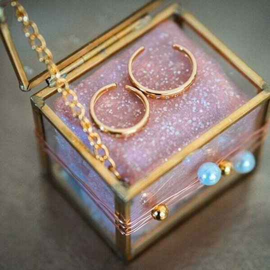 JK Home Decoration Glass Decorative Box 6.5x5x5cm