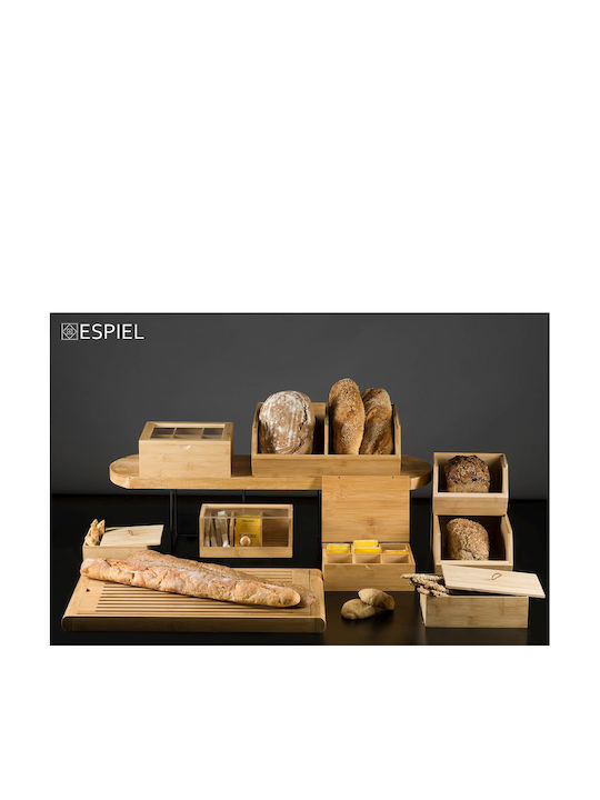 Cutie Espiel Capac 6 poziții Bambus 21x16x7.5cm Cod Xyx112
