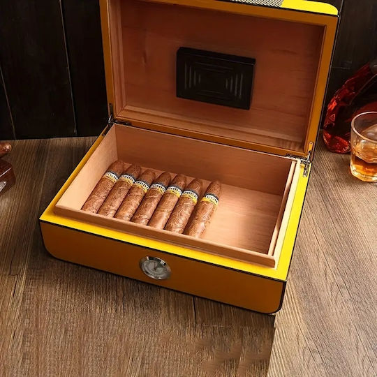 Panora Holz Befeuchter für Zigarren 50 mit Hygrometer