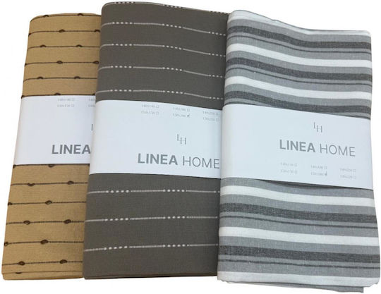 Linea Home Tischtuch Leinen Silber 150x220cm
