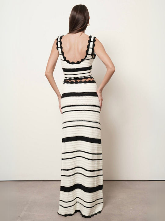 Set with Mini Skirt Black and White
