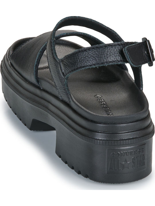 Flache Sandalen für Damen in Schwarz Farbe
