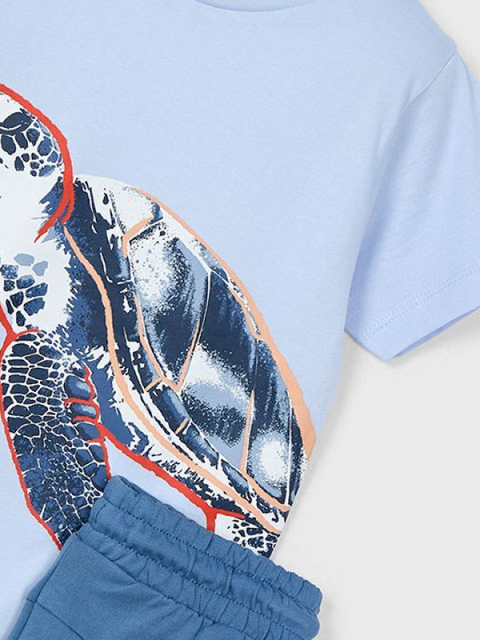 Kinder-Set mit Shorts Sommer 2Stück Light Blue Bluse